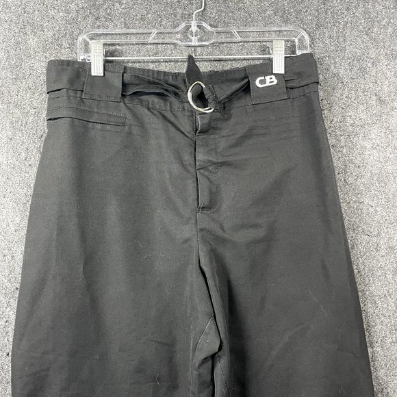 CB Sport Gortex Pants Women's 16 Black Full Side Zip Belted Snowpants - Picture 2 of 9